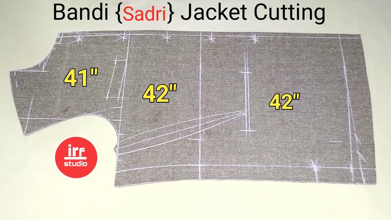 Bandi Jacket (Sadri) Cutting Step By Step | Modi Jacket Cutting | Nehru Jacket Cutting