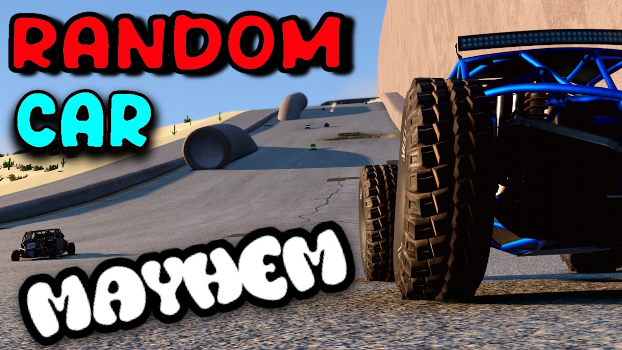 RANDOM Car DOWNHILL MAYHEM! - BeamMP Chaos