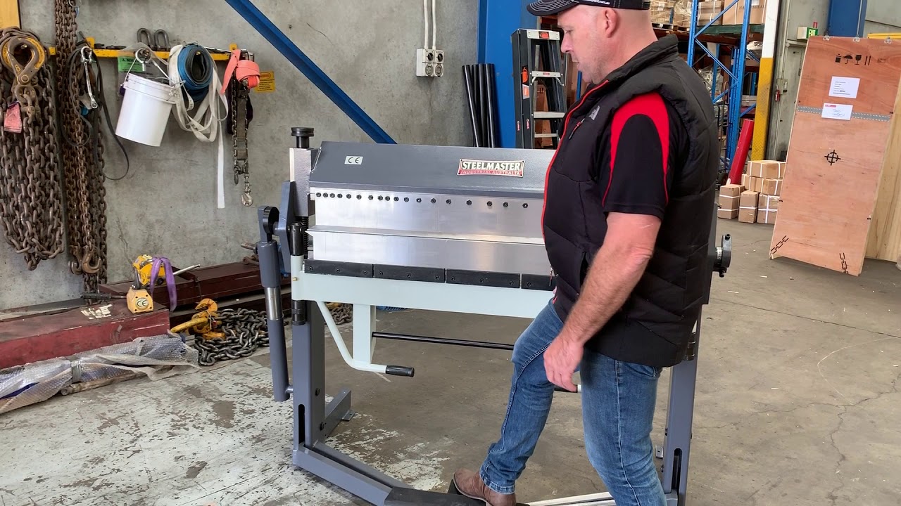 SM-EPB1270/2. Panbrake Folder. Steelmaster,1270mm x 1.6mm Quick Action , Hardened & Ground Fingers.