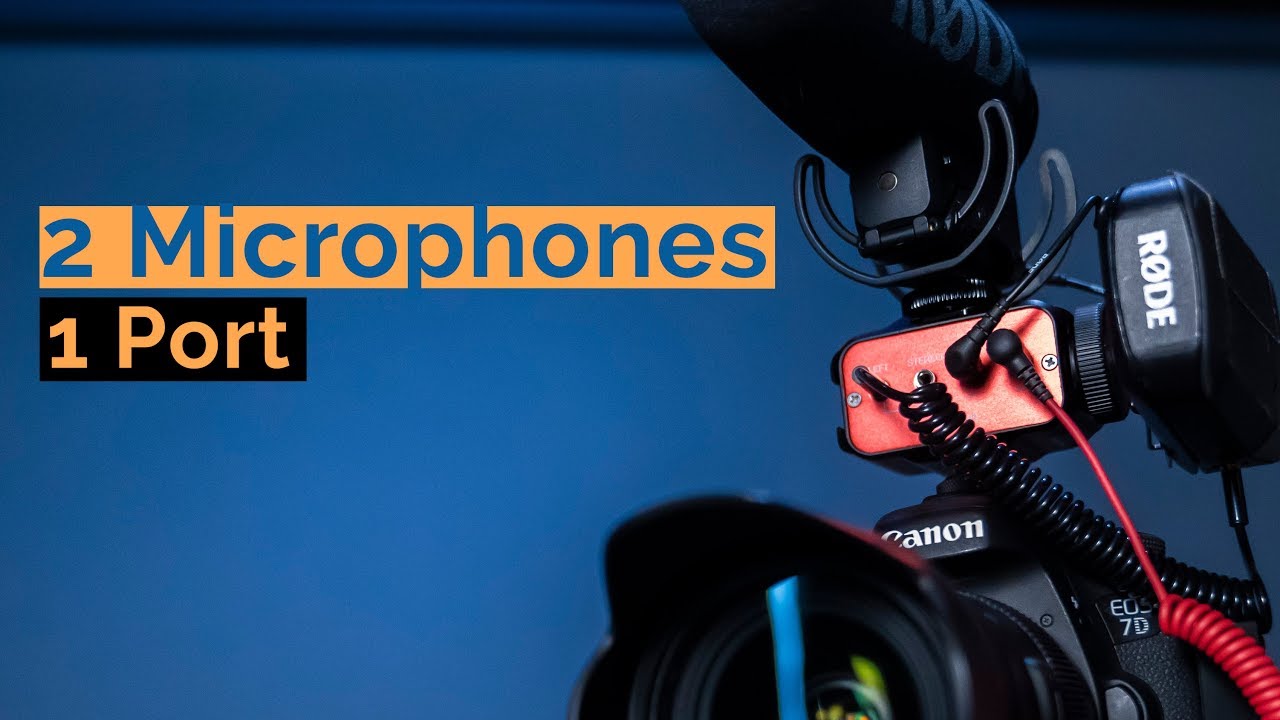 How to Connect 2 Microphones to 1 Camera