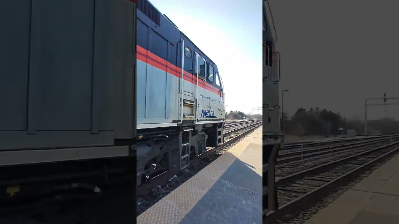 Rail fanning Early Evening Rush Hour in Naperville, IL