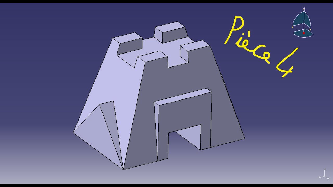 Part design Piece 4 | CATIA V5 دورة تعلم