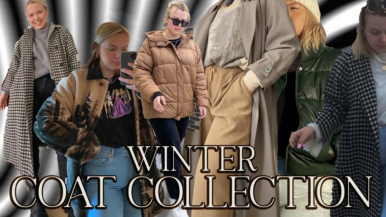 winter coat collection *mostly thrifted* + try on