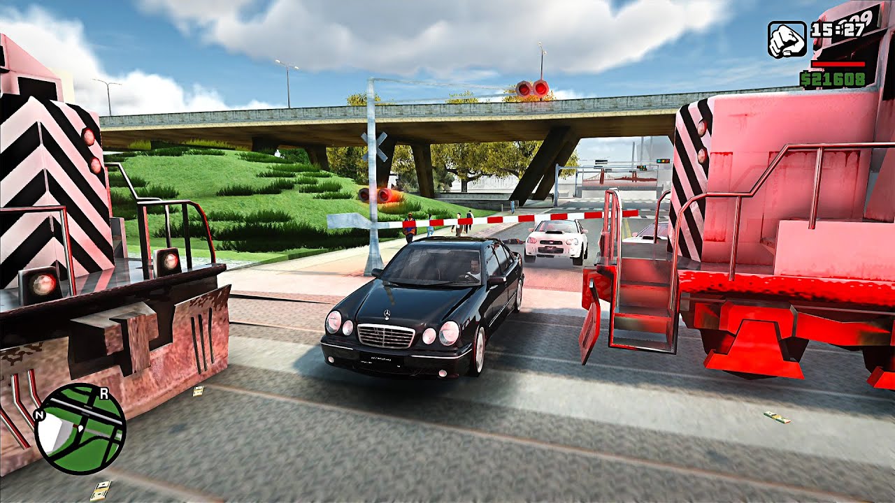GTA SA Realistic Vehicle Deformation - Crazy Trains Crashes Ep.44