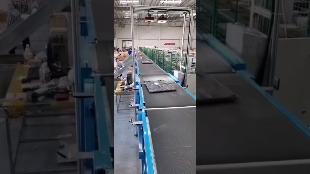 This is how your express is sorted in the warehouse! Automatic sorting system!