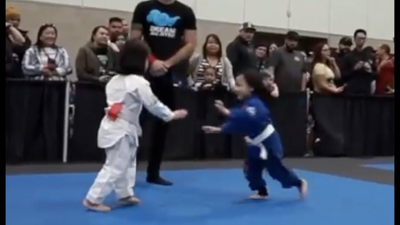 4-Year-Old Jiu Jitsu Match