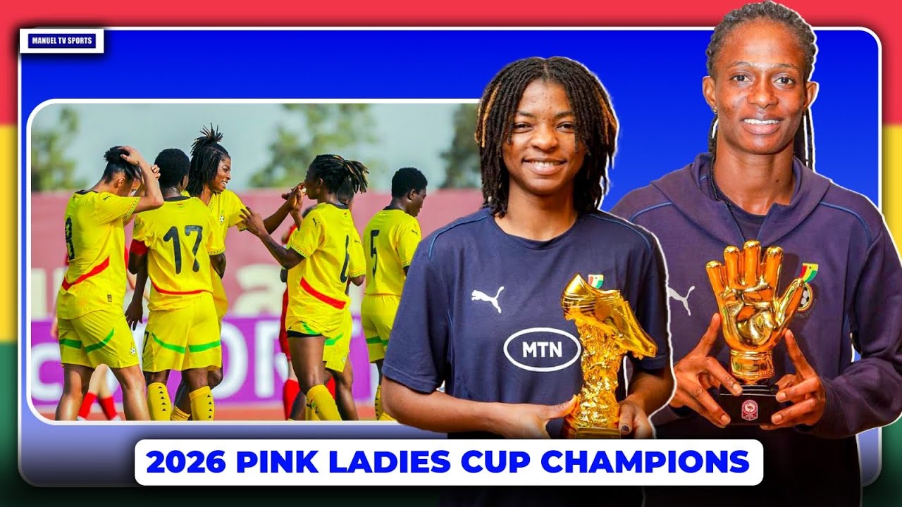 🇬🇭BLACK QUEENS CROWNED PINK LADIES CUP CHAMPIONS(8-0)-BLACK STARS GOALKEEPER TO WIN BIG-SEMENYO & MO