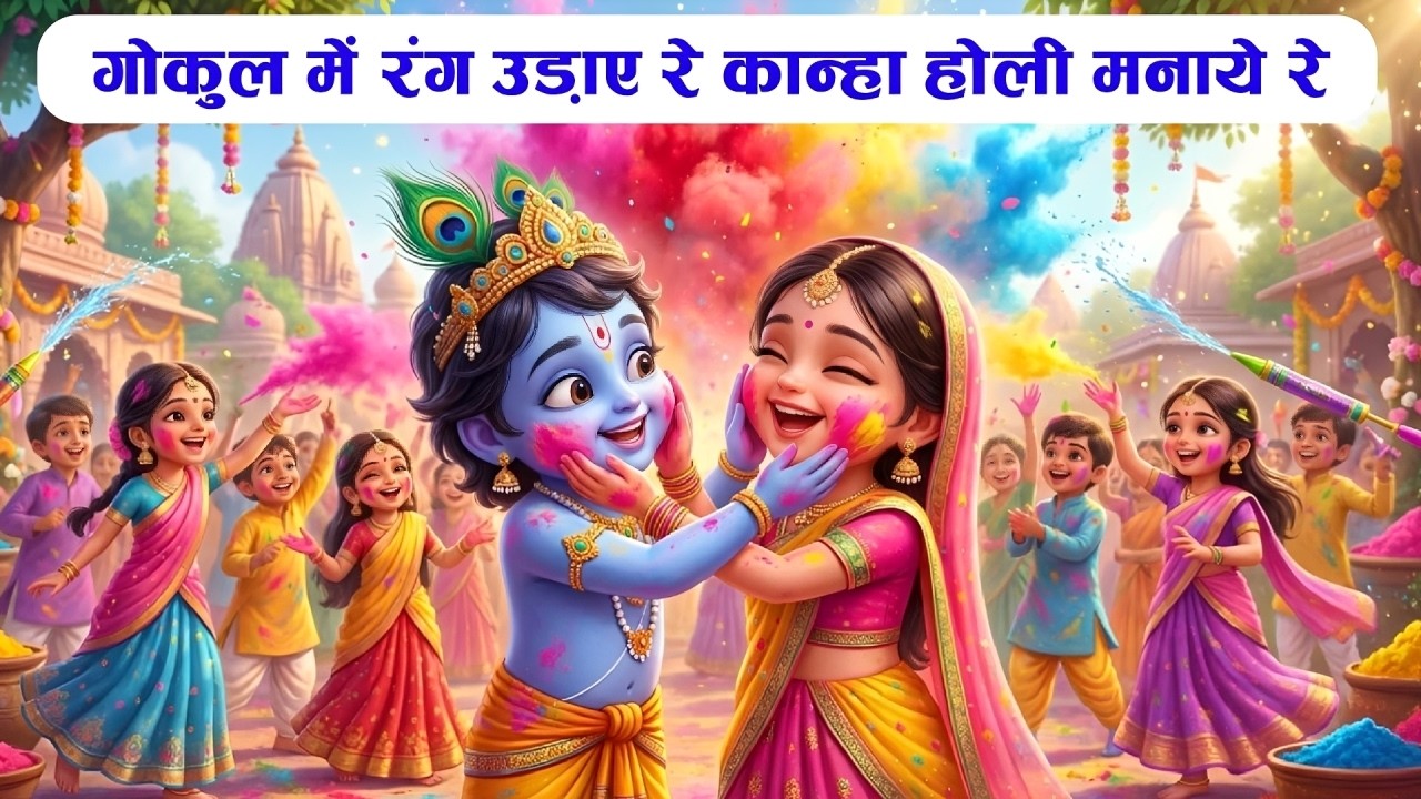 होली भजन | गोकुल में रंग उड़ाए रे कान्हा होली मनाये रे |Holi Bhajan |Krishna Bhajan |Vanshika Sharma