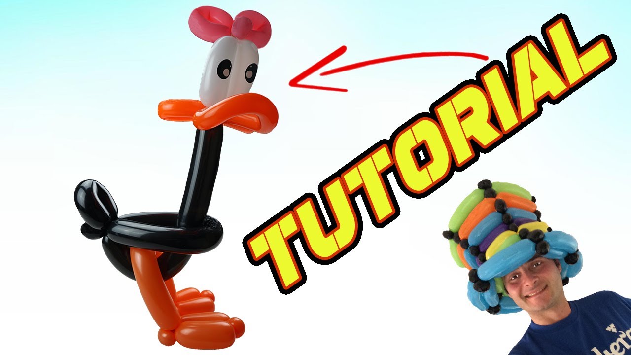 Palloncini modellabili Tutorial  125 - Anatra    - BalloonTwisting  globoflexia  造型氣球 -氣球造型