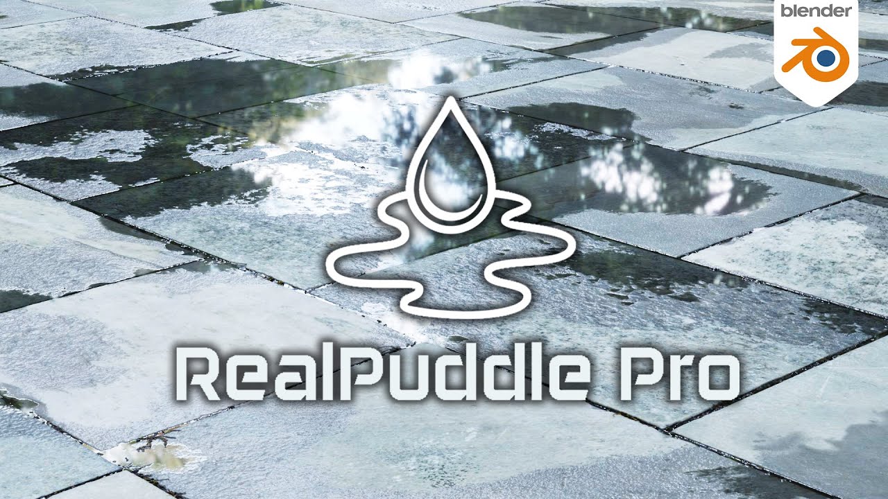 RealPuddle Pro | Blender NodeGroup | Vorstellung