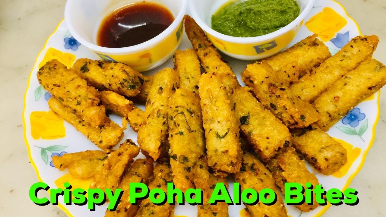 Crispy Poha - Aloo Bites | पोहा आलू स्नैक्स | Simple Crispy Snack | Richa's Quick Recipes