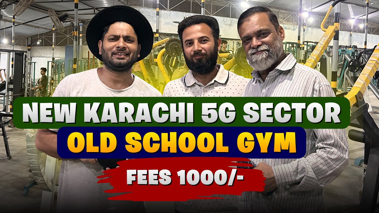 New Karachi Sector 5G Old School Aur Naya Equipment Mix Gym Fees 1000/- | Karachi Ka Chandio