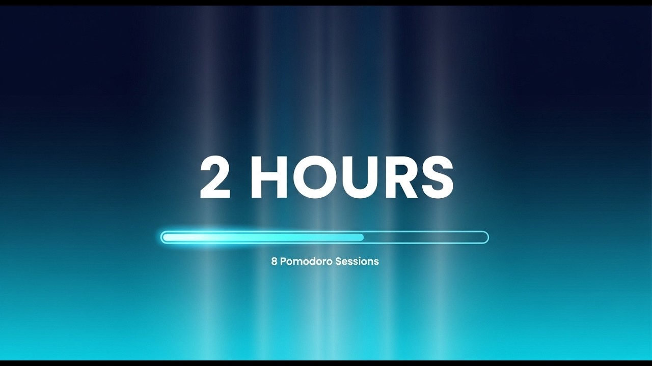 2 Hour Focus Timer 🔥 Study With Me | Lofi Music | No Interruptions, No Ads