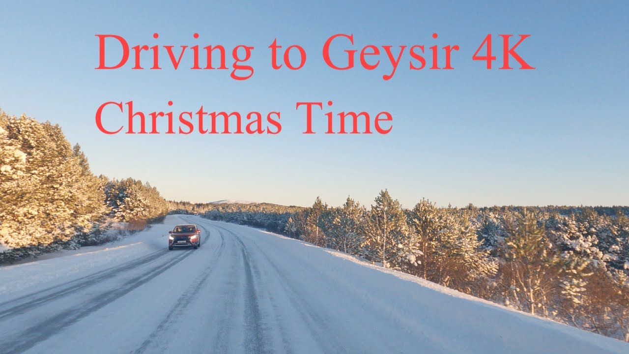 South Iceland 4K - Driving from Selfoss to Geysir - Christmas Time