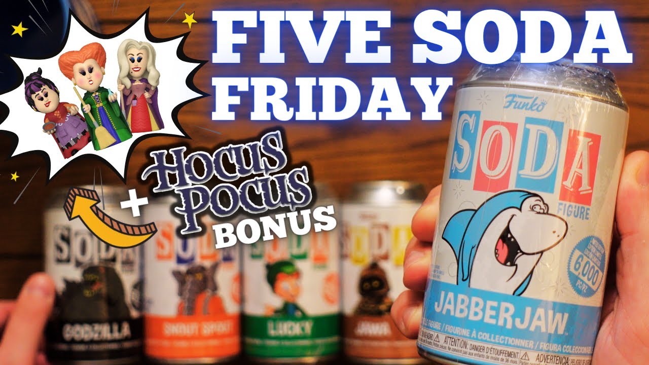 FIVE SODA FRIDAY | Hocus Pocus Funko Soda Bonus Unboxing | Opening New Funko Sodas | Rippin' Randoms