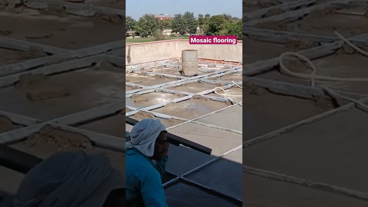 Mosaic flooring process