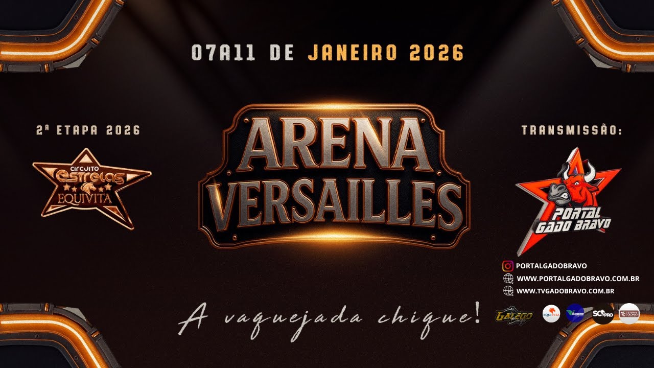 VAQUEJADA  AO VIVO CIRCUITO ESTRELAS EQUIVITA | ARENA VERSAILLES  |  CAJÁ- PB