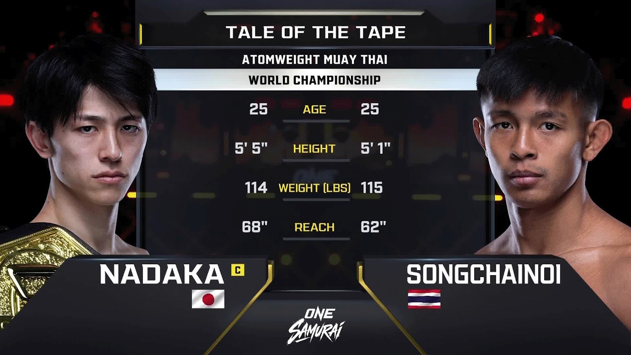 Nadaka vs. Songchainoi | ONE SAMURAI 1 | Full Fight Replay