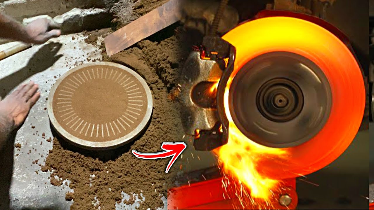 Process Of Manufacturing Mini Vehicles Brake disc with metal sand casting in Amazing Factories