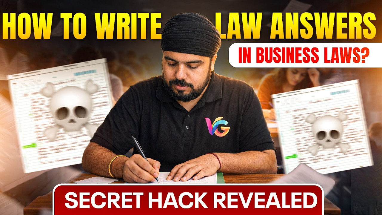 How to Write Answers in Business law? 🤔✍🏼 Secret Hacks Revealed by CA Gurpreet Singh