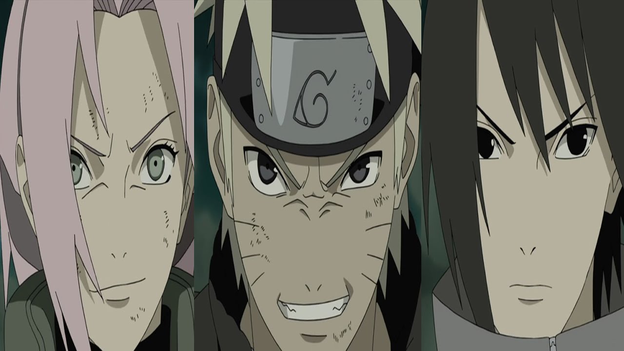 Naruto Shippuden Episode 372 ナルト 疾風伝 Review -  Naruto, Sasuke and Sakura Reunited!