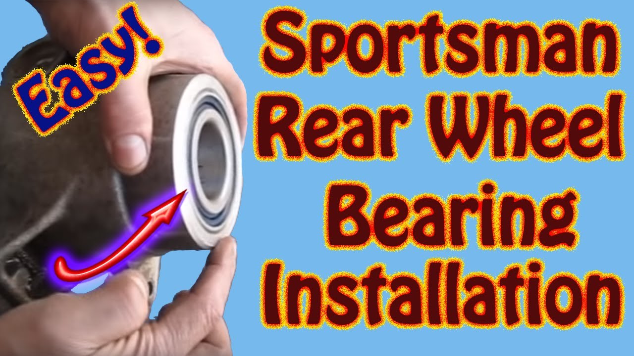 Polaris Sportsman Rear Wheel Bearing Installation - DIY ATV Rear Axle Bearing Replacement Part 2