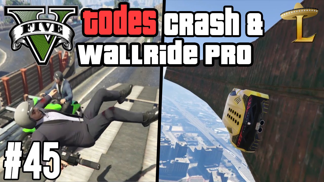 WALLRIDE PRO & KAMIKAZE ACTION !  | GTA V - CUSTOM MAP RENNEN