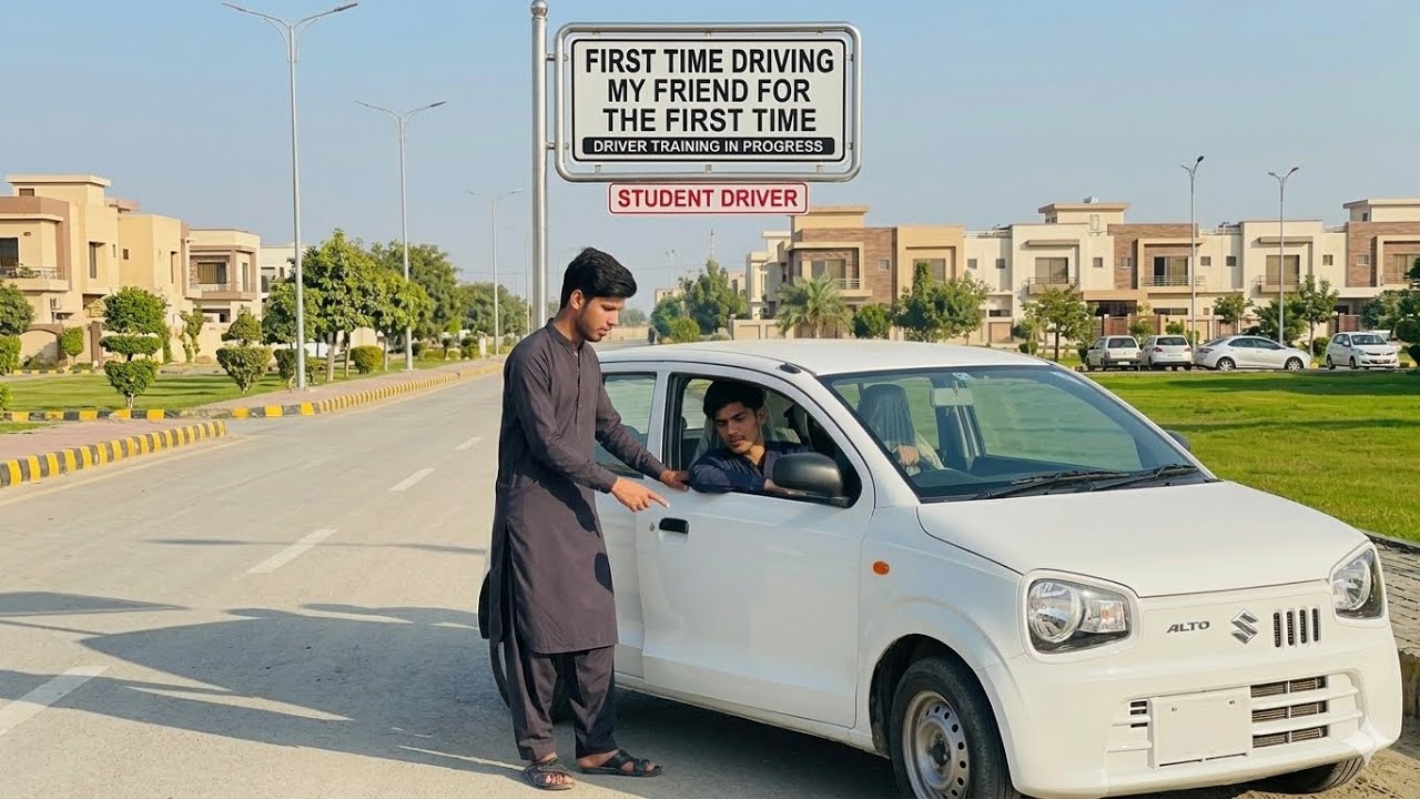 Driving My Freind 🚘 For The First Time 😍
