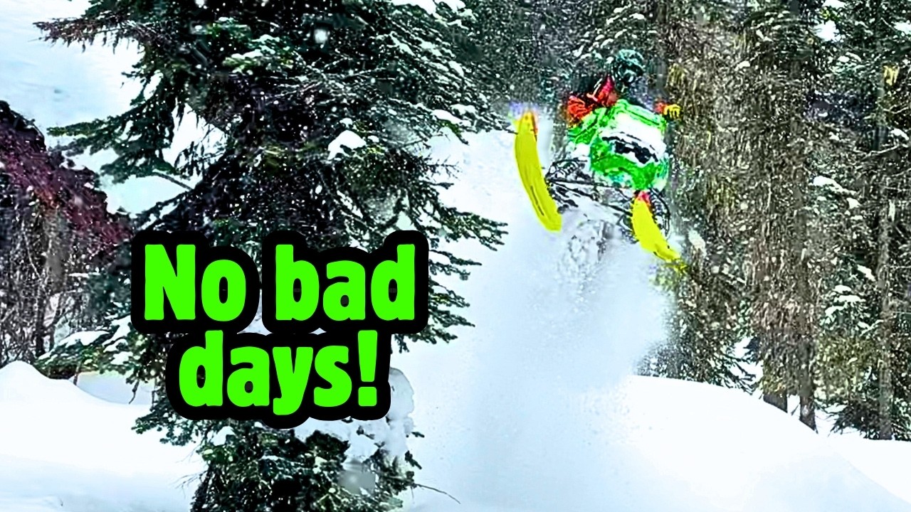 Multiple mistakes... Snowmobiling near Sicamous, British Columbia!