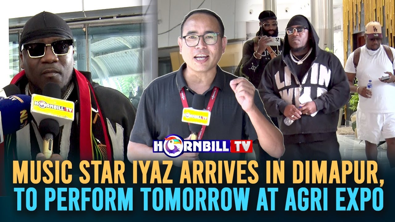 MUSIC STAR IYAZ ARRIVES IN DIMAPUR, TO PERFORM TOMORROW AT AGRI EXPO