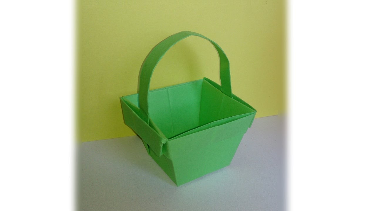 Origami : Un panier en papier -Tuto facile et rapide !