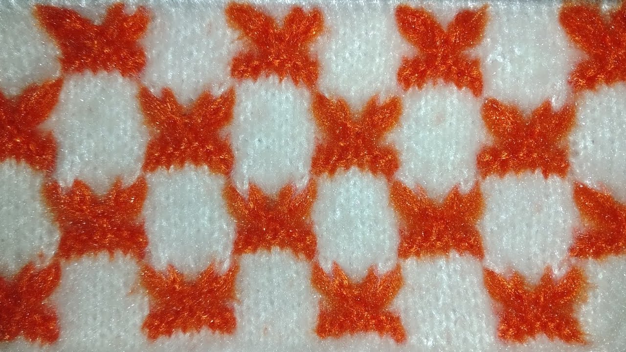 Easy Two colour Ladies and baby sweater design #shamim026 #bunai sweater design #pattern design