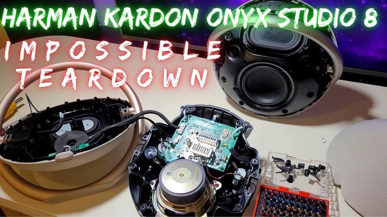 TAKE APART Harman Kardon Onyx Studio 8 IMPOSSIBLE Teardown without DAMAGE + Sound Test