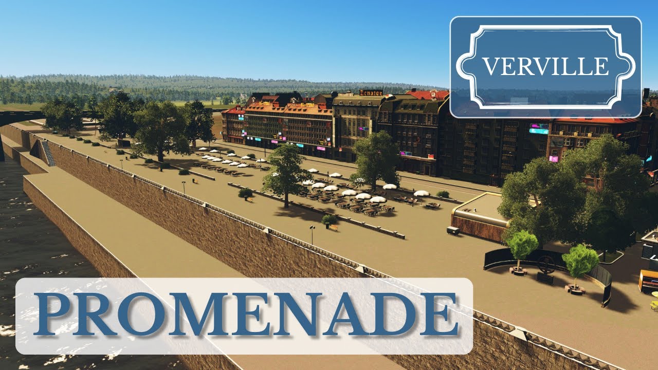 Beautiful European Promenade | Verville #001 | Cities: Skylines | PS5 Remastered | No Mods
