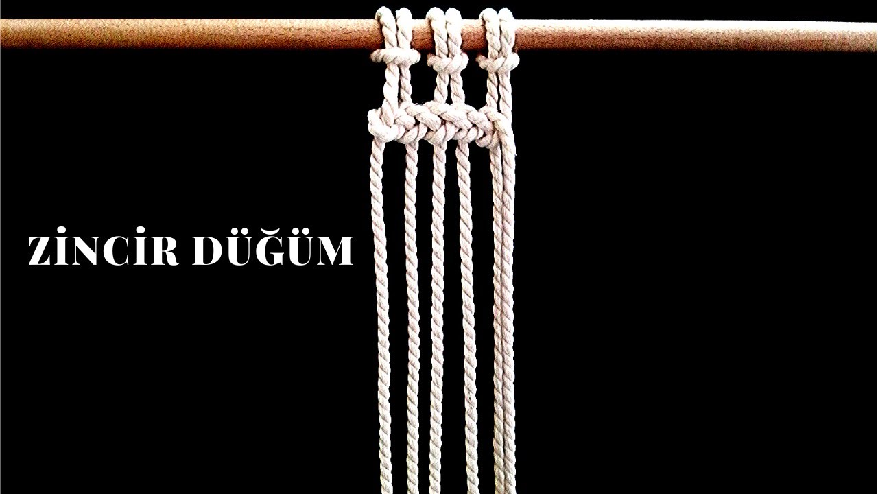 Zincir düğüm (Fantezi Düğüm Tekniği)