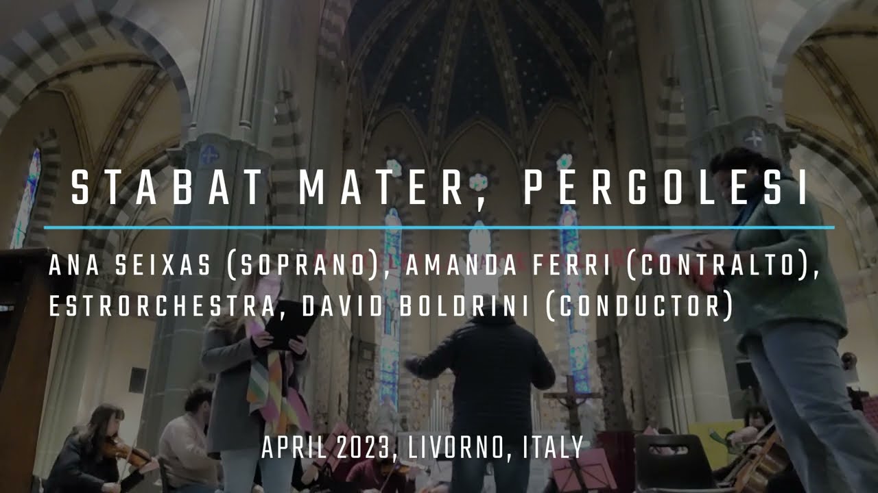 Inflammatus et accensus, G.B.Pergolesi - Ana Seixas, Amanda Ferri, EstrOrchestra [REHARSAL]