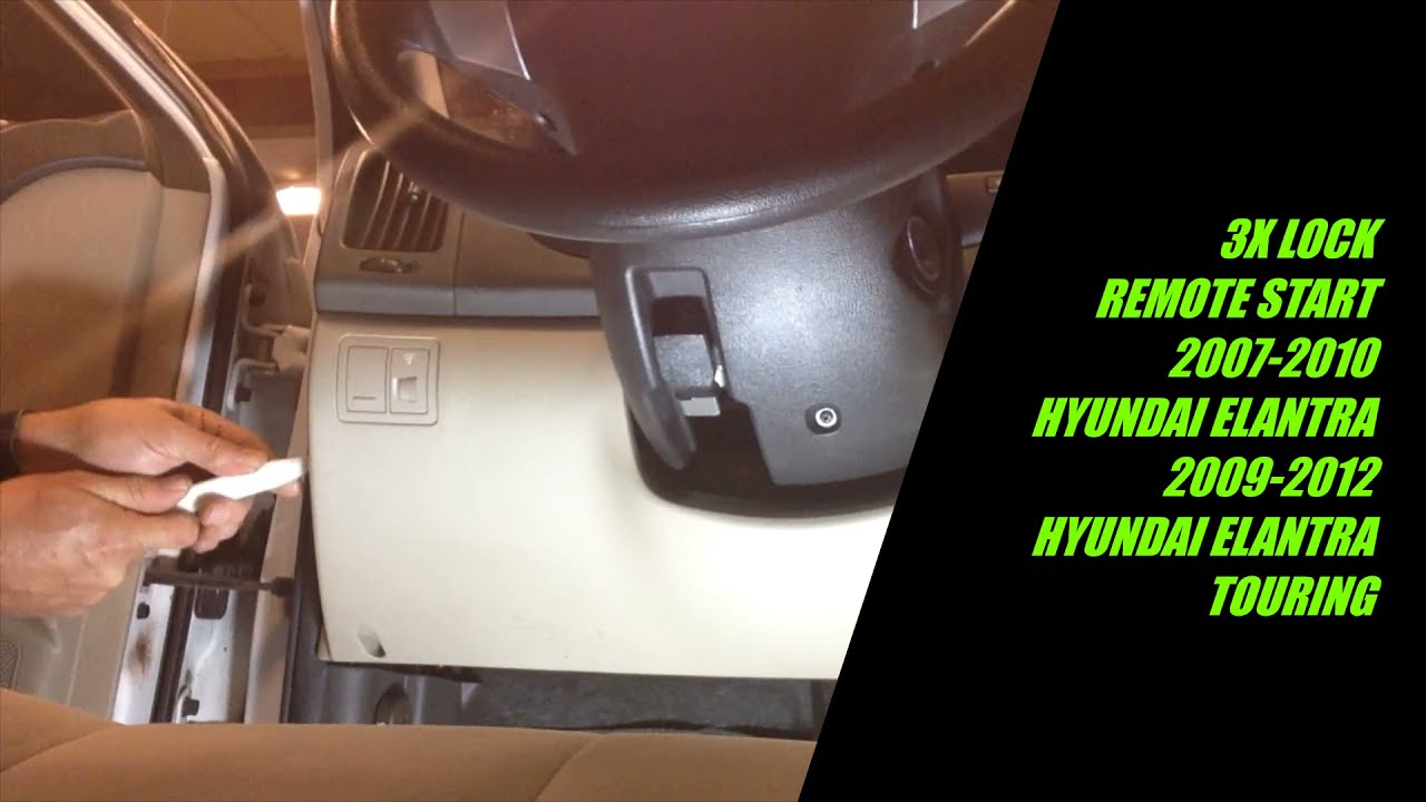 3X Lock Plug & Play Remote Start 2007-2010 Hyundai Elantra and 2009-2012 Elantra Touring
