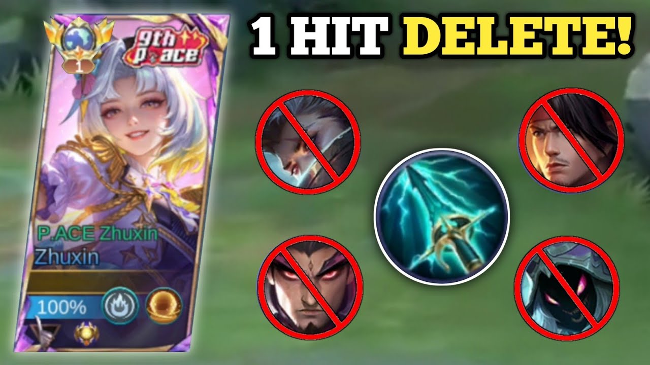 ZHUXIN WITH SKY PIERCER IN MYTHICAL HONOR! (1 hit delete!💀) ZHUXIN BEST BUILD -MLBB