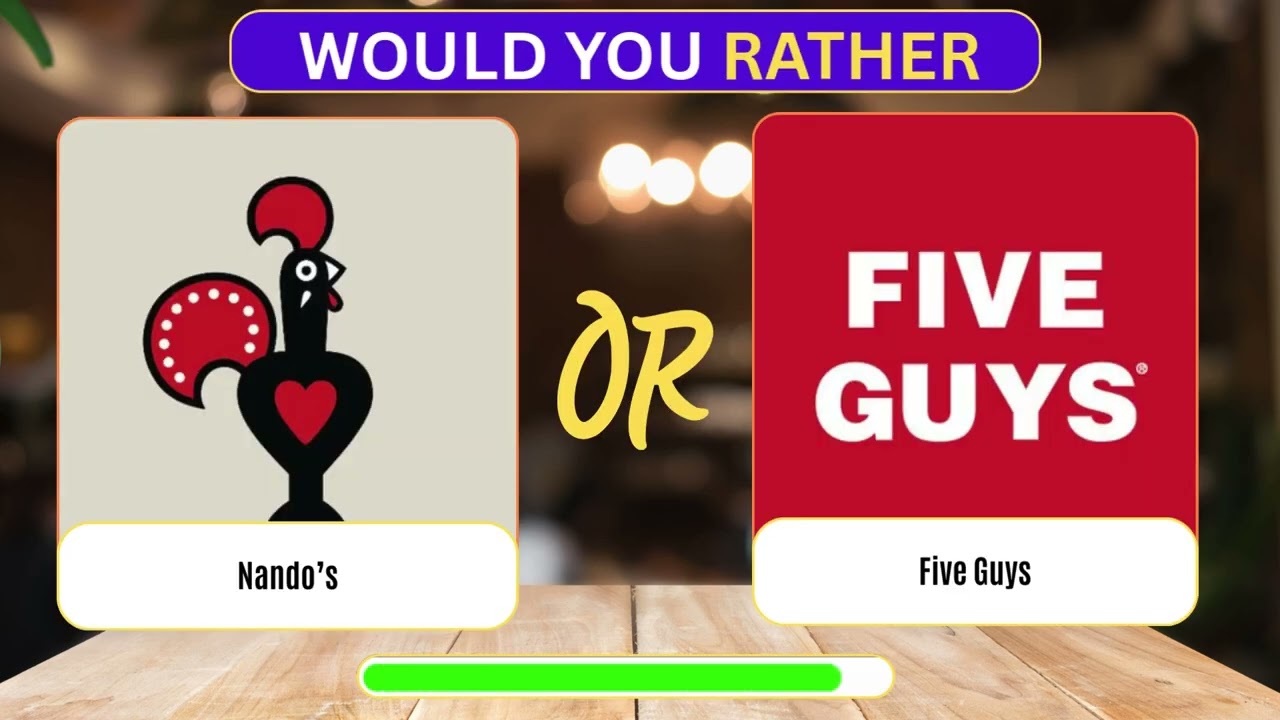 Would You Rather - Restaurant Edition