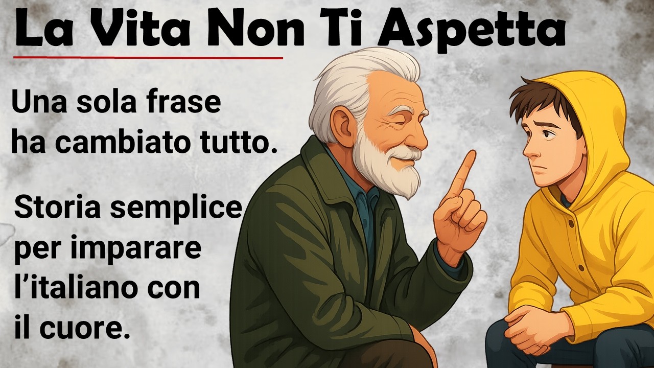 Impara L’Italiano Con Storia 🔥 || Lettura Graduata || La Vita Non Ti Aspetta 🕰️ || Italiano Facile ✅