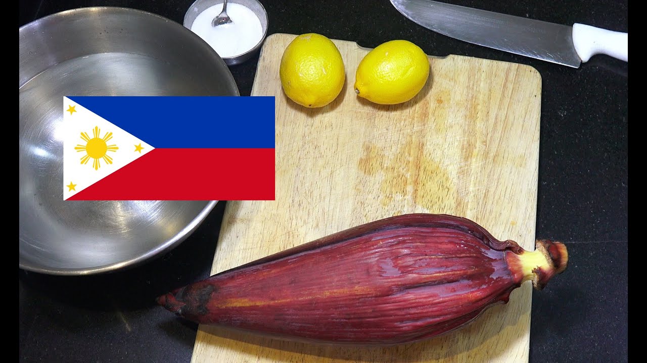 How to Prepare Banana Blossom - Puso ng Saging