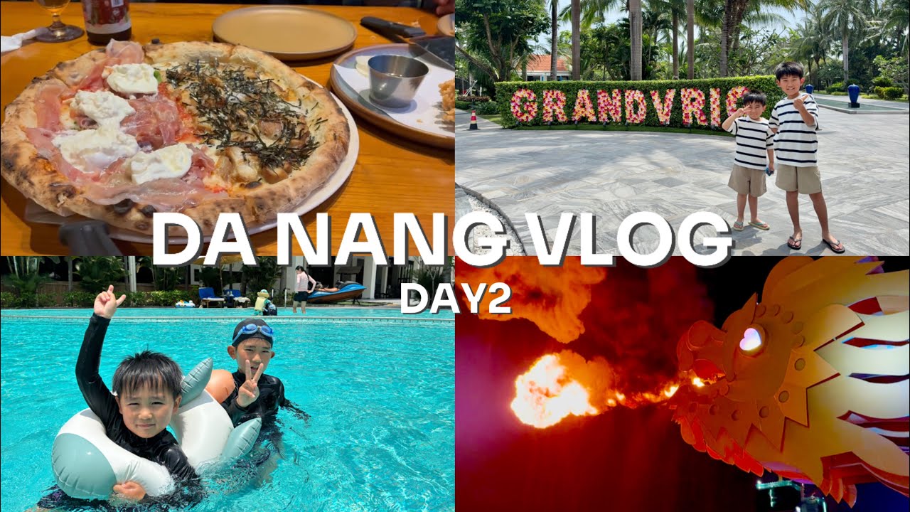 ダナンVlog DAY2(ハン市場/大聖堂/Goダナン/PIZZA 4P'S/ドラゴンブリッジ)