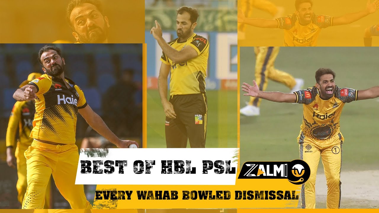 Every Wahab Riaz Bowled Dismissal - Best of HBL PSL