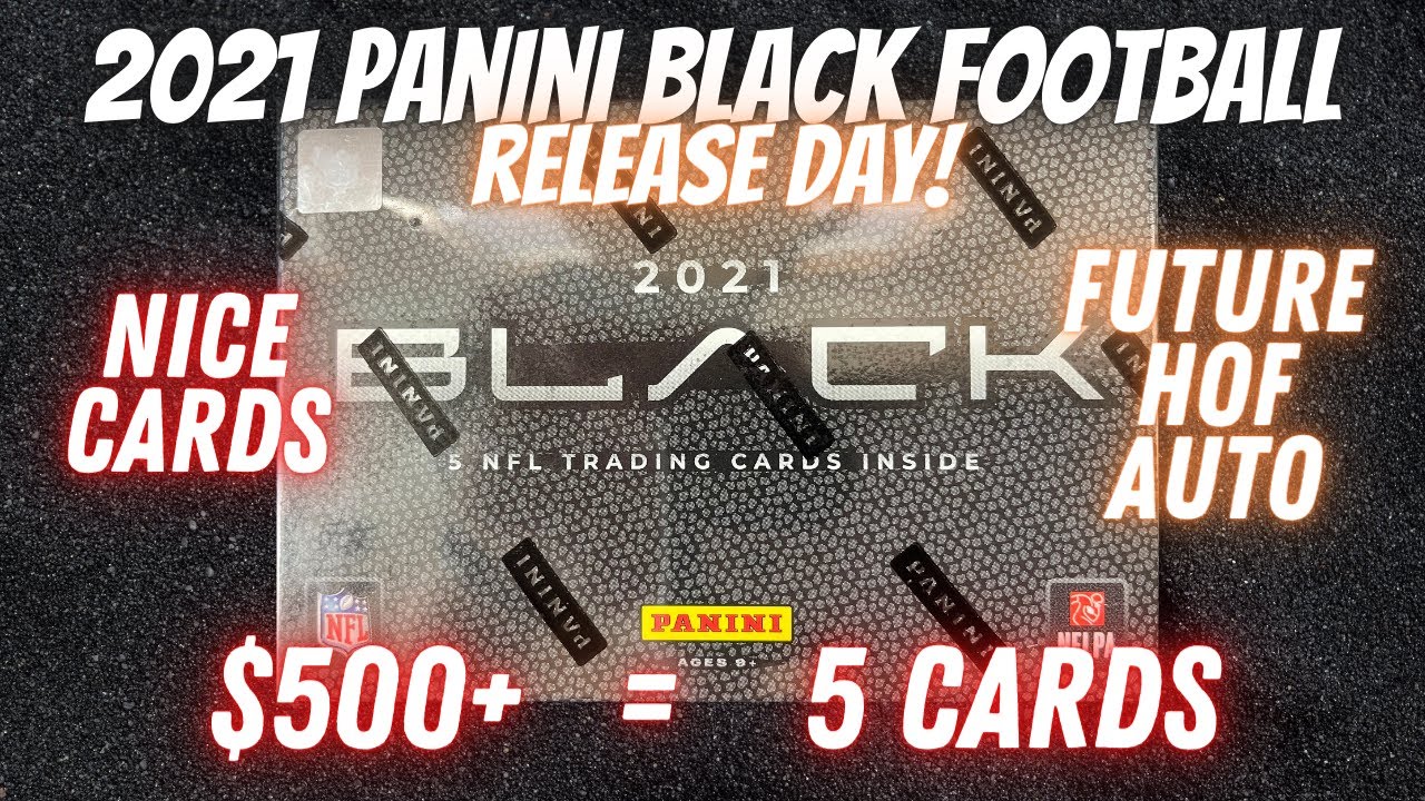 2021 Panini Black Football Hobby Box. Over $500 for 3 hits!