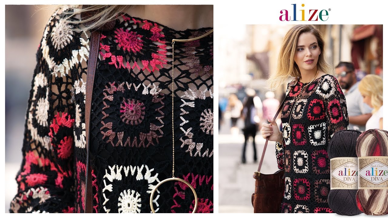 Yazlık Bluz - Summer Blouse with Alize Diva Batik