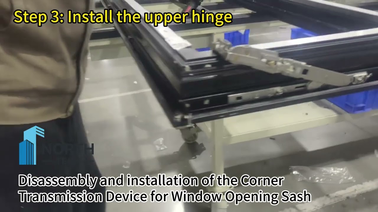 Remove and install window corner actuator