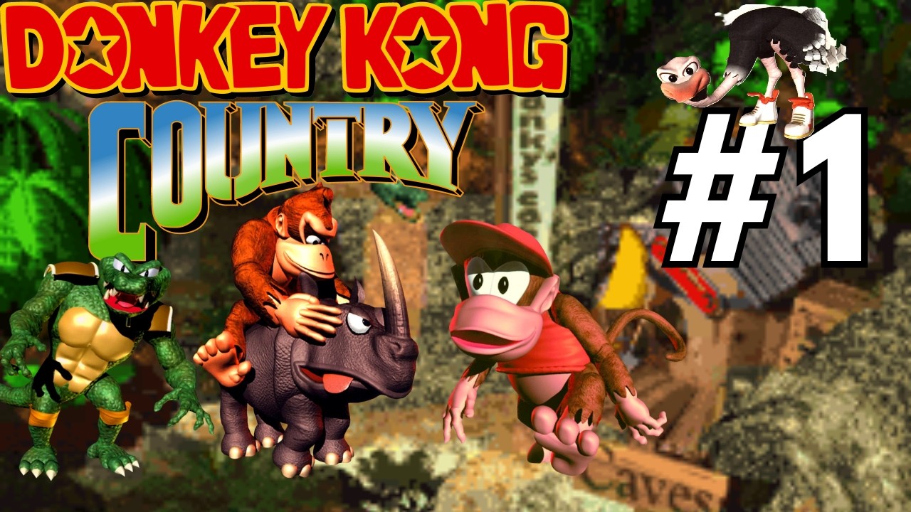 Donkey Kong Country #1 (101%) Inicio de gameplay