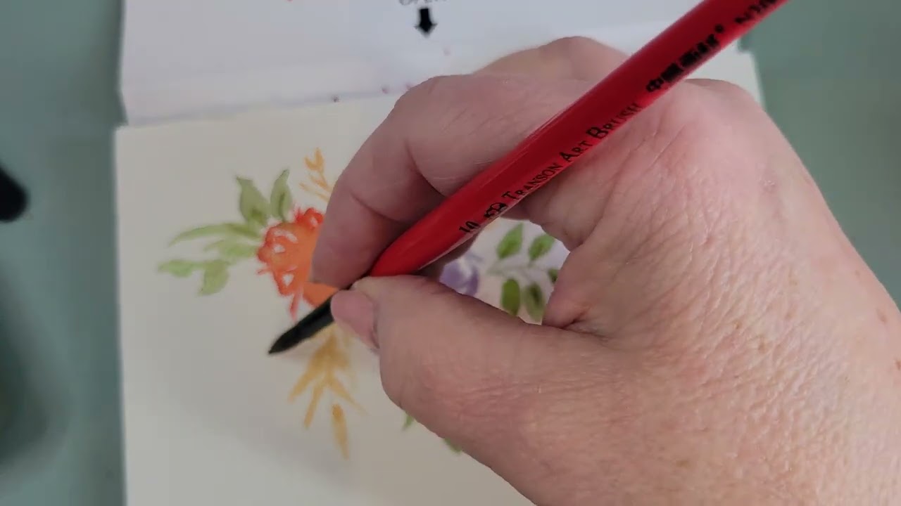 A quick flower grouping in watercolor