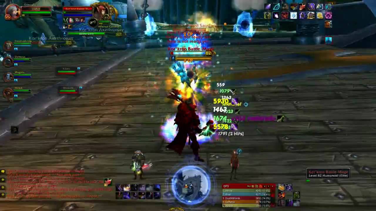 Qosmio X505-Q870 World of Warcraft 10 ICC Gunship battle - Max settings