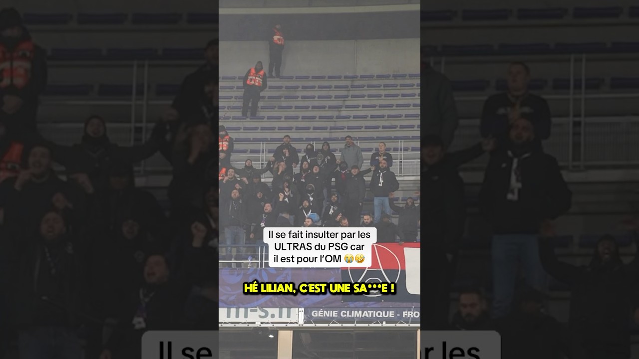 Il se fait insulter par les ULTRAS du PSG car il est pour l&rsquo;OM 😭 🤣